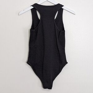 Scoop neck Tank Top Gray Bodysuit